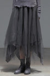 Marc Le Bihan 2590 series three-layer silk skirt collection French handmade MLB-2590-HUIZI gray purple